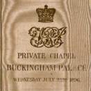 Programme for the wedding at Buckingham Palace (Photo: Jan Haug, The Royal Court)